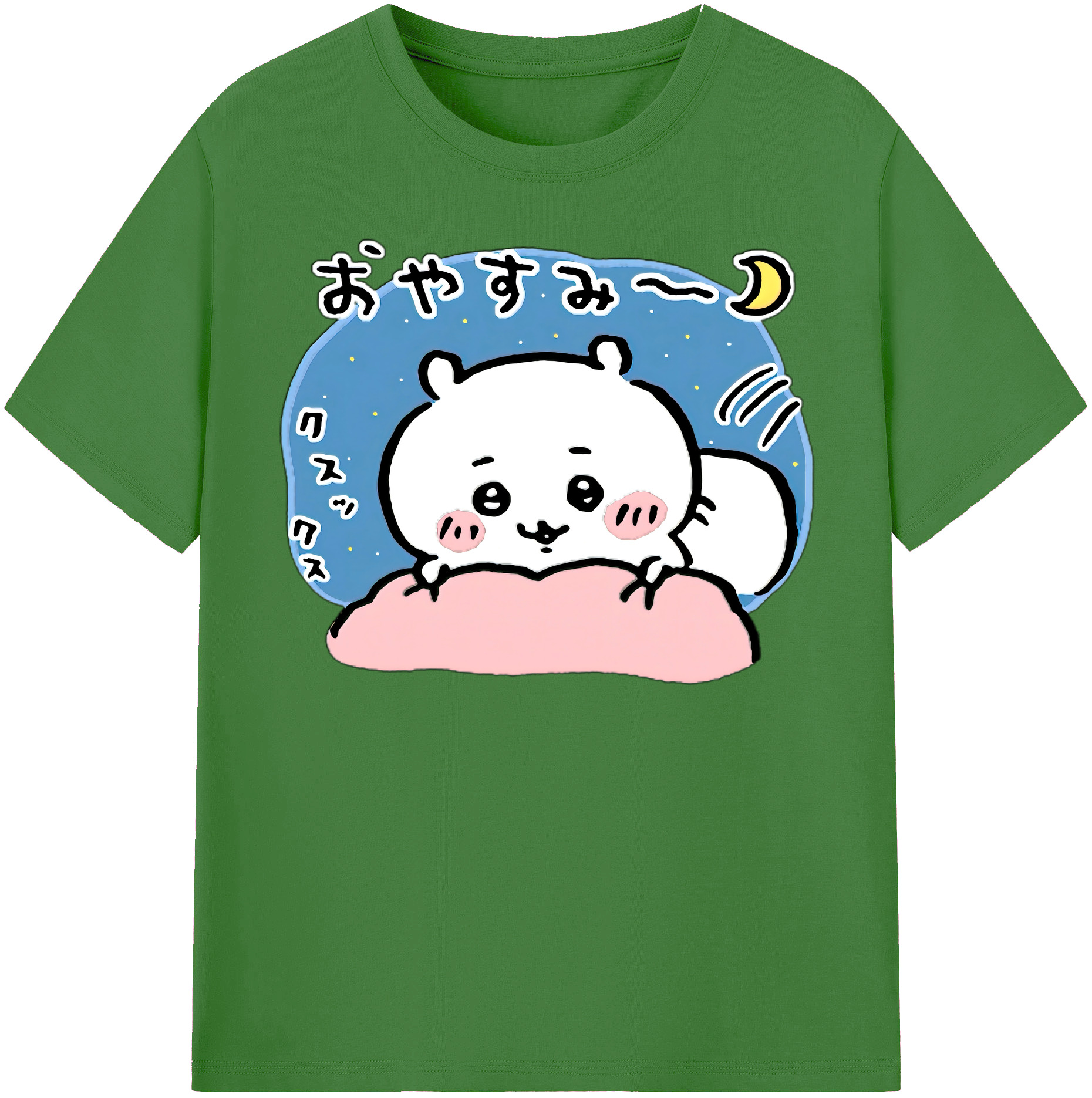 （画像用） ちいかわ ちいかわ Chii-kawa chiikawa レディースカジュアルプリントTシャツ（綿100％）